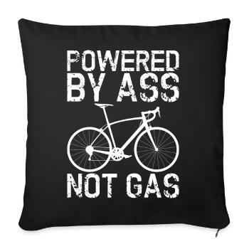 Propulsé par des basses, pas du gaz - Housse de coussin décorative 45 x 45 cm - noir - Devant
