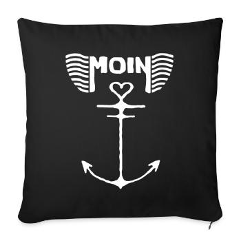 Anker Moin - Sofakissenbezug 45 x 45 cm - Schwarz - Vorne