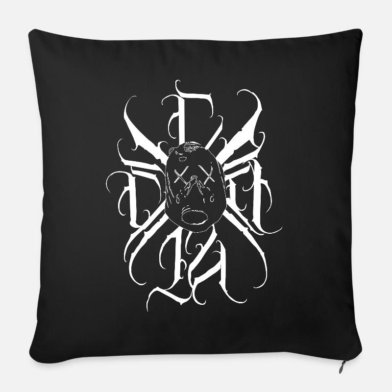 CDE12 - Sofa pillowcase 17,3'' x 17,3'' (45 x 45 cm) - black