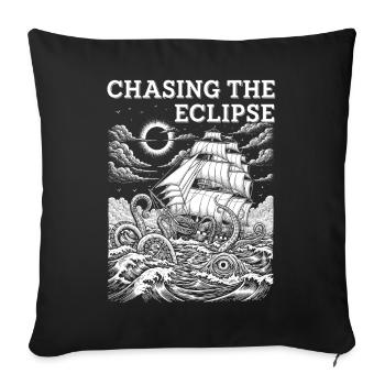 Solar Eclipse Adventure - Sofa pillowcase 17,3'' x 17,3'' (45 x 45 cm) - black - Front