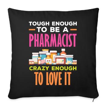 Pharmacist Pharmaceutical Technical - Sofa pillowcase 17,3'' x 17,3'' (45 x 45 cm) - black - Front