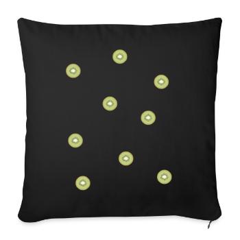 Kiwis - Sofakissenbezug 45 x 45 cm - Schwarz - Vorne