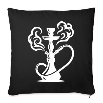 Narguilé - Housse de coussin décorative 45 x 45 cm - noir - Devant