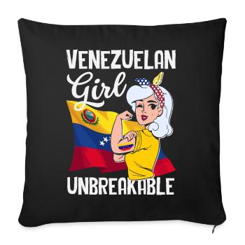 Venezuela Flag Pride & Home Venezuela - Sofa pillowcase 17,3'' x 17,3'' (45 x 45 cm) - black - Front