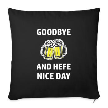 Funny Beer Sayings Malle Grilling - Sofa pillowcase 17,3'' x 17,3'' (45 x 45 cm) - black - Front