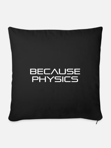 Weil Physik - Sofakissenbezug 45 x 45 cm - Schwarz