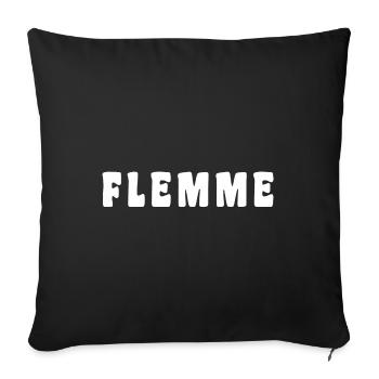 Flemme - Housse de coussin décorative 45 x 45 cm - noir - Devant