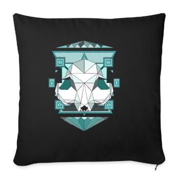 Cat - Sofa pillowcase 17,3'' x 17,3'' (45 x 45 cm) - black - Front