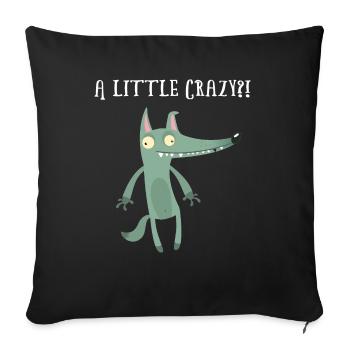 Travail travail dictons bête de somme bureau humour loups - Housse de coussin décorative 45 x 45 cm - noir - Devant