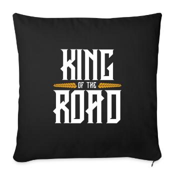 Dicton du roi des camionneurs - Housse de coussin décorative 45 x 45 cm - noir - Devant
