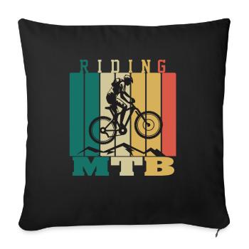 1 29 - Housse de coussin décorative 45 x 45 cm - noir - Devant
