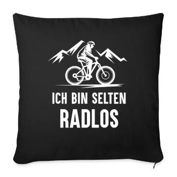 Rare Wheelless Bicycle Mountain Bike Road Bike - Sofa pillowcase 17,3'' x 17,3'' (45 x 45 cm) - black - Front