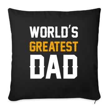 Best Dad Father Daddy Husband Father´s Day - Sofa pillowcase 17,3'' x 17,3'' (45 x 45 cm) - black - Front