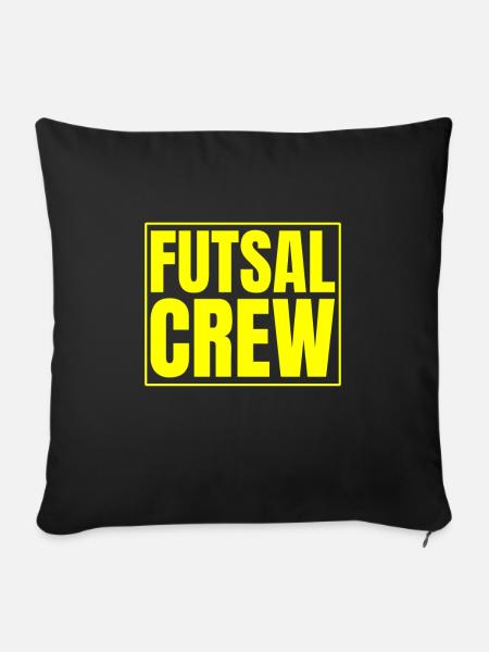 Futsal Crew Geschenk - Sofakissenbezug 45 x 45 cm - Schwarz