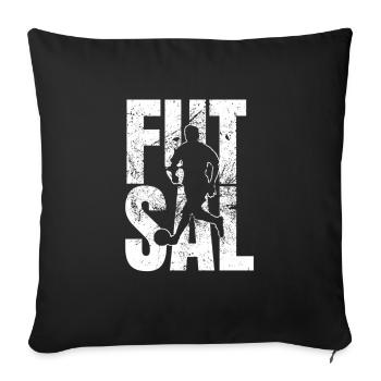 Futsal gift - Sofa pillowcase 17,3'' x 17,3'' (45 x 45 cm) - black - Front