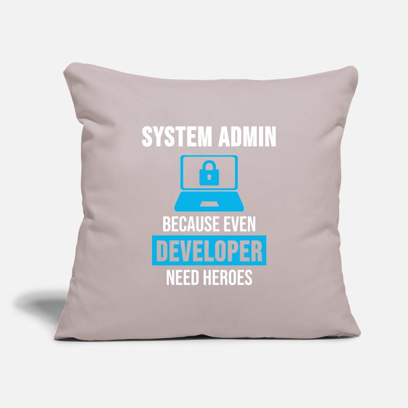 Cadeau de programmation administrateur système Housse de coussin décorative 45 x 45 cm