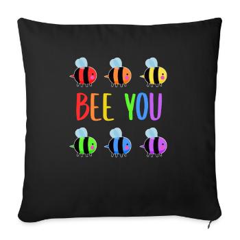 Gay Pride Homosexuality Gay Lesbian Gift - Sofa pillowcase 17,3'' x 17,3'' (45 x 45 cm) - black - Front