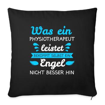 Physiotherapie Physio Therapie Physios Geschenk - Sofakissenbezug 45 x 45 cm - Schwarz - Vorne