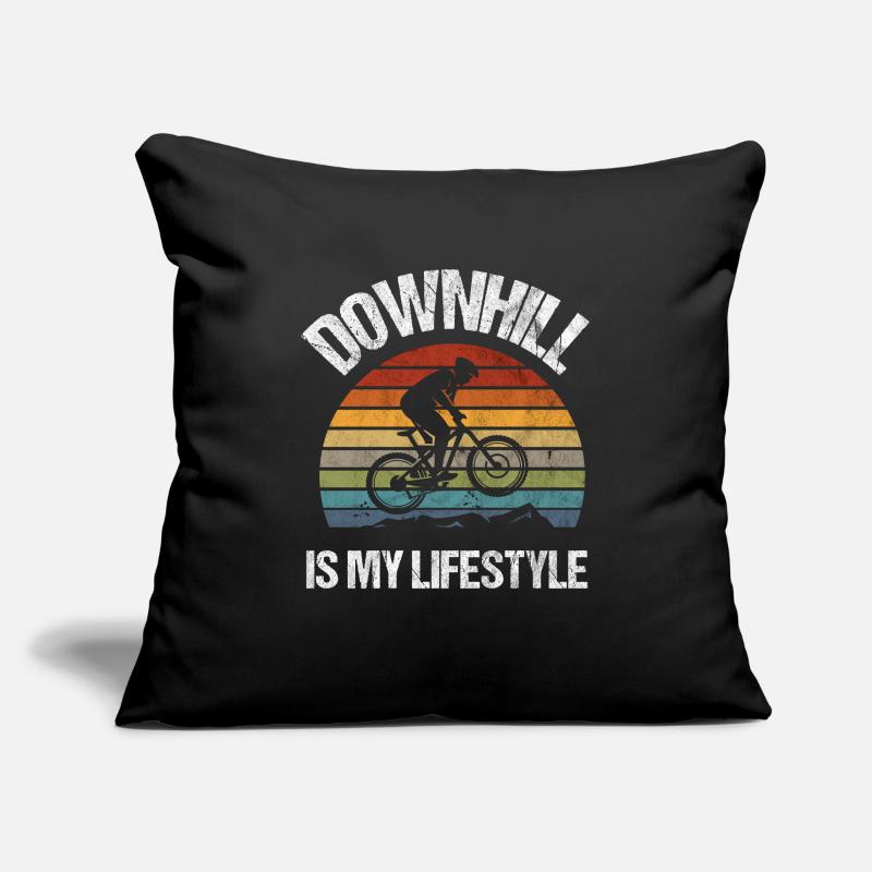 Descente VTT VTT cadeau Housse de coussin décorative 45 x 45 cm
