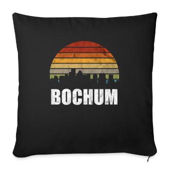 Bochum Ruhrgebiet Ruhrpott Stadt gift - Sofa pillowcase 17,3'' x 17,3'' (45 x 45 cm) - black - Front