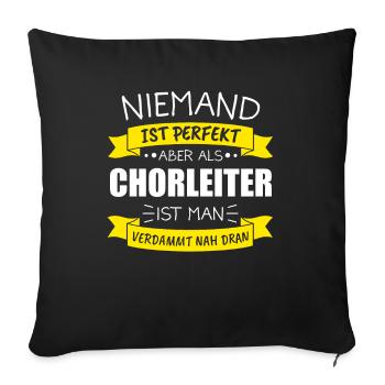 Chorleiter Dirigent Sänger Geschenk & Komponist - Sofakissenbezug 45 x 45 cm - Schwarz - Vorne