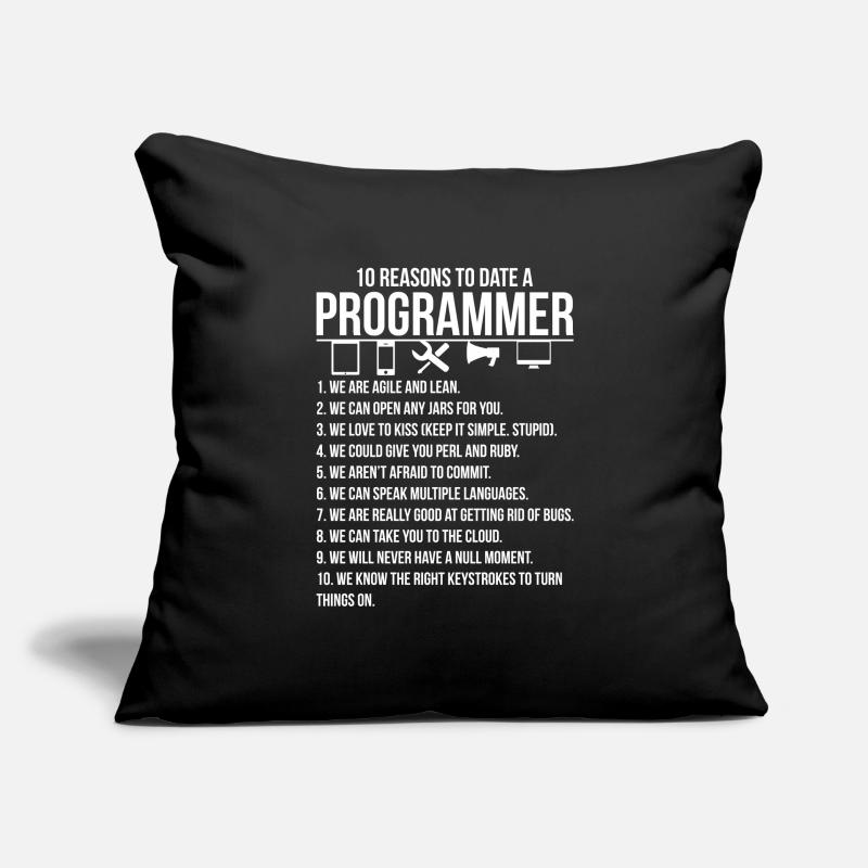 Programmeur de développeurs Coder Cadeau Housse de coussin décorative 45 x 45 cm
