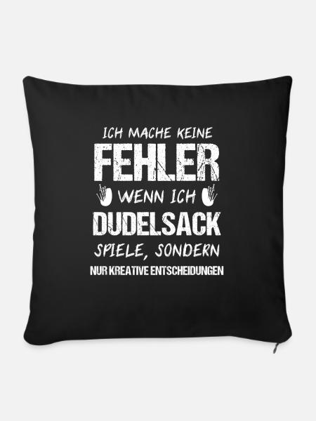 Dudelsack Dudelsackspieler Schottland Geschenk - Sofakissenbezug 45 x 45 cm - Schwarz