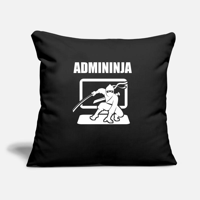 Admininja Admin Ninja Computer Scientist Funny Gift Housse de coussin décorative 45 x 45 cm