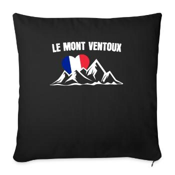 Le Mont Ventoux bicycle cyclist gift - Sofa pillowcase 17,3'' x 17,3'' (45 x 45 cm) - black - Front