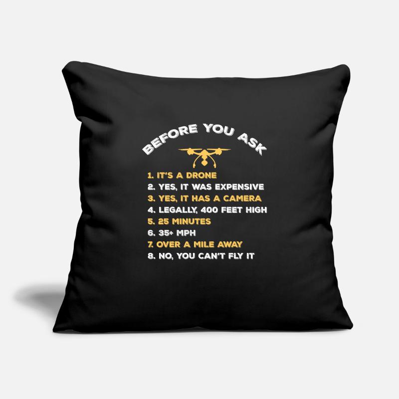 FPV Drone Pilot Sofa pillowcase 17,3'' x 17,3'' (45 x 45 cm)