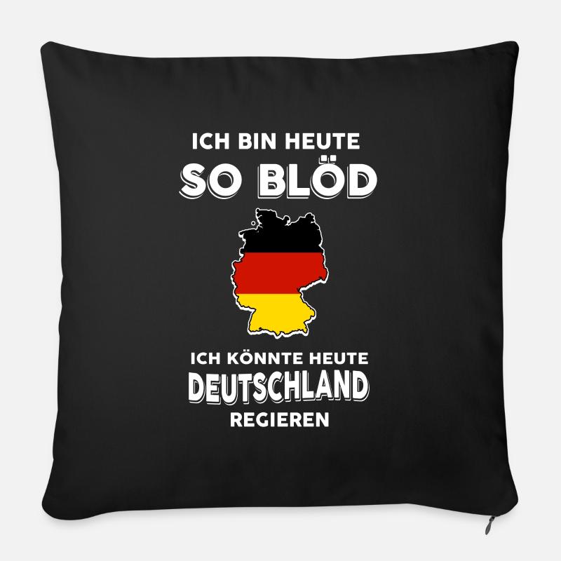 Deutsche Regierung Deutschland Politik Geschenk - Sofakissenbezug 45 x 45 cm - Schwarz