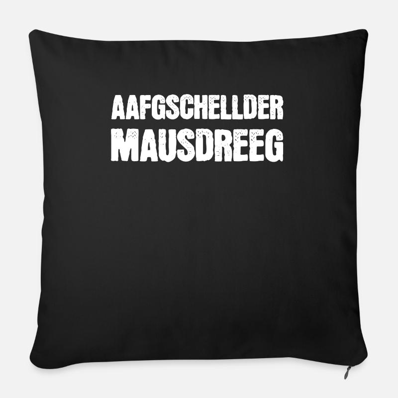 Franken Franke Bayrisch Geschenk - Sofakissenbezug 45 x 45 cm - Schwarz