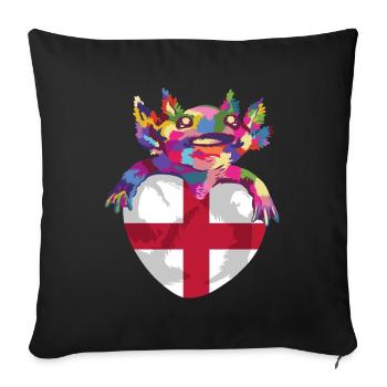 England Flag Vintage English Flag Used Look - Sofa pillowcase 17,3'' x 17,3'' (45 x 45 cm) - black - Front