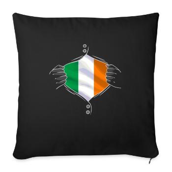 Ireland flag proud irish - Sofakissenbezug 45 x 45 cm - Schwarz - Vorne