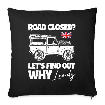 Découvrons pourquoi conduire Landy - Housse de coussin décorative 45 x 45 cm - noir - Devant