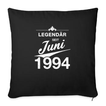 30e anniversaire Légendaire depuis juin 1994 Volume 94 - Housse de coussin décorative 45 x 45 cm - noir - Devant