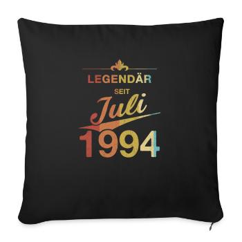 30e anniversaire Légendaire depuis juillet 1994 Volume 94 - Housse de coussin décorative 45 x 45 cm - noir - Devant