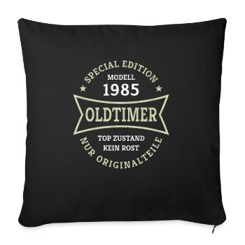 40th Birthday Vintage 1985 Classic Car 40 Years - Sofa pillowcase 17,3'' x 17,3'' (45 x 45 cm) - black - Front