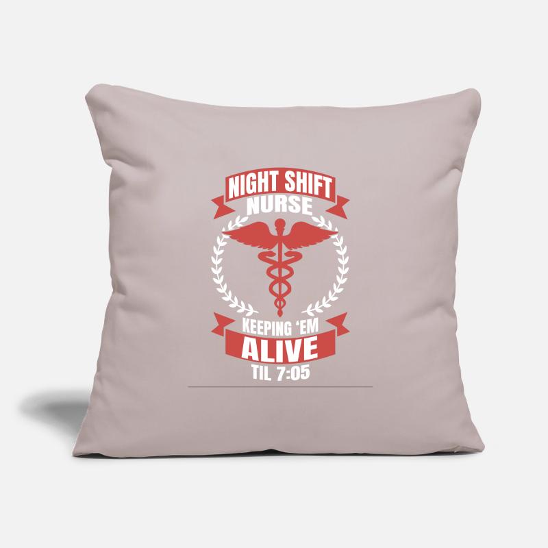 Nurses Night Shift Nurse Nursing Sofa pillowcase 17,3'' x 17,3'' (45 x 45 cm)