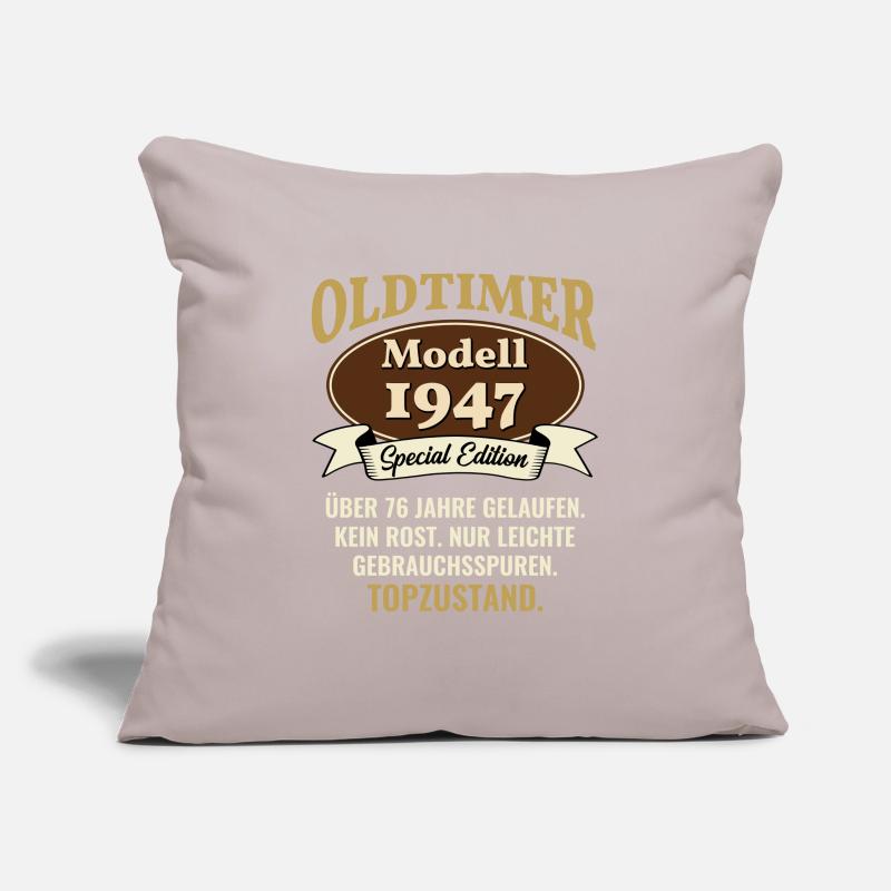 76 years oldtimer model 1947 76th birthday Sofa pillowcase 17,3'' x 17,3'' (45 x 45 cm)
