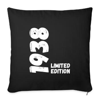 1938 Édition limitée Anniversaire - Housse de coussin décorative 45 x 45 cm - noir - Devant