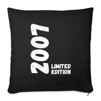 2007 Édition limitée Anniversaire - Housse de coussin décorative 45 x 45 cm - noir - Devant