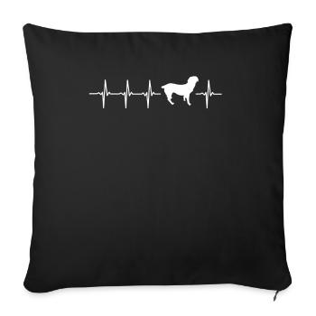 Idée drôle cadeau chien de montagne Entlebuch - Housse de coussin décorative 45 x 45 cm - noir - Devant