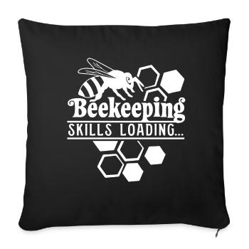 Imkerei Ironic Bee Keeper Honey - Sofakissenbezug 45 x 45 cm - Schwarz - Vorne