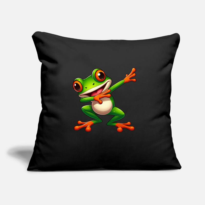 Cool Frog Dabbing Toad Style Sofa pillowcase 17,3'' x 17,3'' (45 x 45 cm)