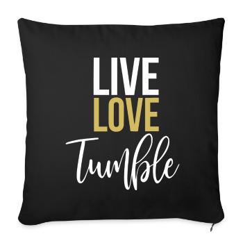 Gymnastics Gymnast Gymnastics Floor Gymnastics Gift - Sofa pillowcase 17,3'' x 17,3'' (45 x 45 cm) - black - Front