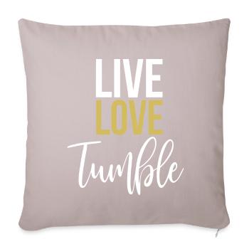 Gymnastics Gymnast Gymnastics Floor Gymnastics Gift - Sofa pillowcase 17,3'' x 17,3'' (45 x 45 cm) - light taupe - Front