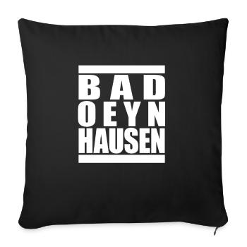 Bad Oeynhausen - Housse de coussin décorative 45 x 45 cm - noir - Devant