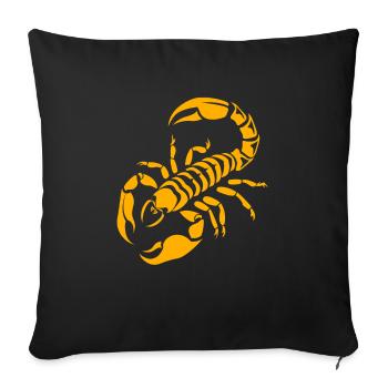 scorpion - Sofa pillowcase 17,3'' x 17,3'' (45 x 45 cm) - black - Front