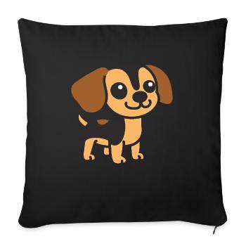 Chiweenie - Housse de coussin décorative 45 x 45 cm - noir - Devant